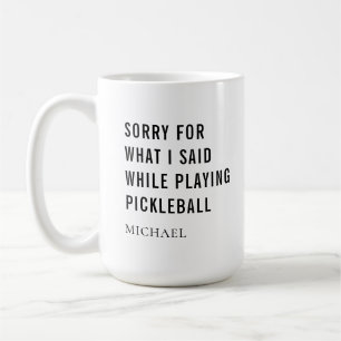 Caneca De Café Jogador De Pickleball Engraçado Esportes Dizendo P