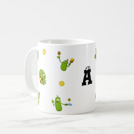 Caneca De Café Jogador de Pickleball Nome Personalizado Engraçado