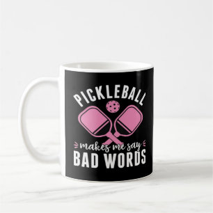 Caneca De Café Jogador de Pickleball Pickleball Me Faz Dizer Mal