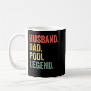 Caneca De Café Jogador de Piscina do marido engraçado da Mens Bil