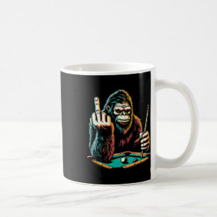 Caneca De Café Jogador de Piscina Engraçado Billiards Retro Sasqu