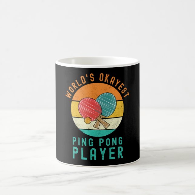 Caneca De Café Jogador de Pong da Okayest do Mundo (Centro)