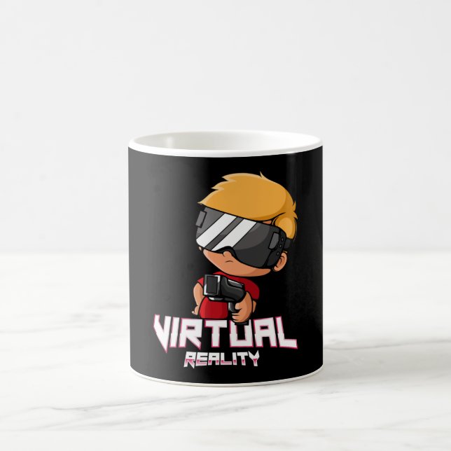Caneca De Café Jogador de realidade virtual (Centro)