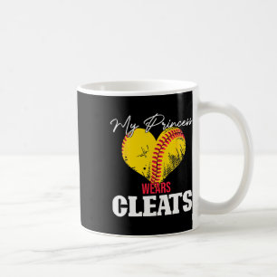 Caneca De Café Jogador de Softbol Mulheres Meninas Princesa Trava