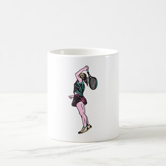 Caneca De Café Jogador de Tênis feminino (Criador carregado)