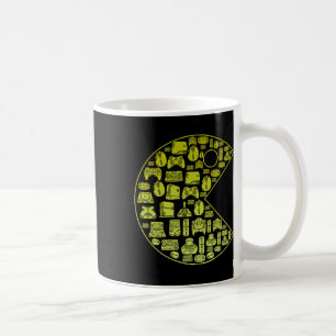 Caneca De Café Jogador de Video Game Antigo 1980 Retro Millennial