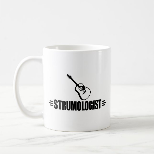 Caneca De Café Jogador De Violão Engraçado (Esquerda)