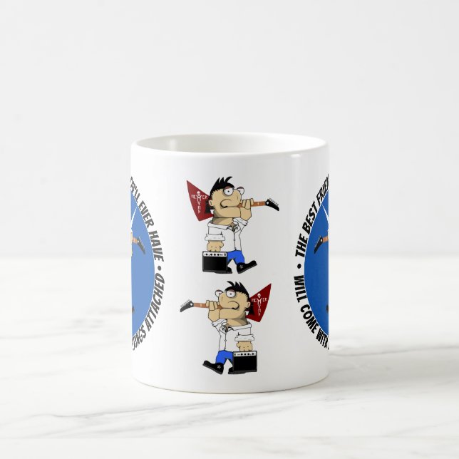 Caneca De Café Jogador De Violão Melhor Amigo Na Estrada Novament (Centro)