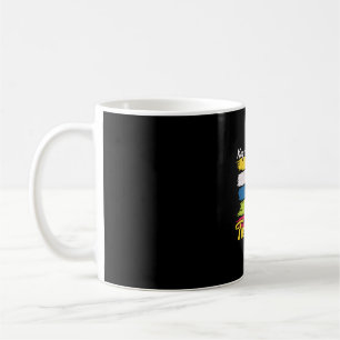 Caneca De Café Jogador de Voleibol   Manter Calma E Confiança