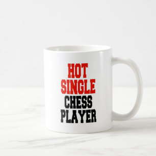 Caneca De Café Jogador de Xadrez de Solteiro Quente
