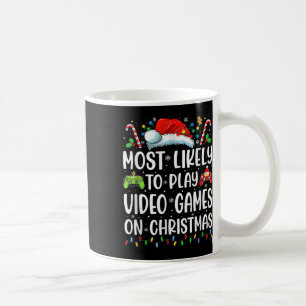 Caneca De Café Jogador Divertido Mais Provável Para Tocar Videos 