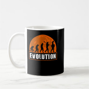 Caneca De Café Jogador do Corno de França, Engraçada Evolução do