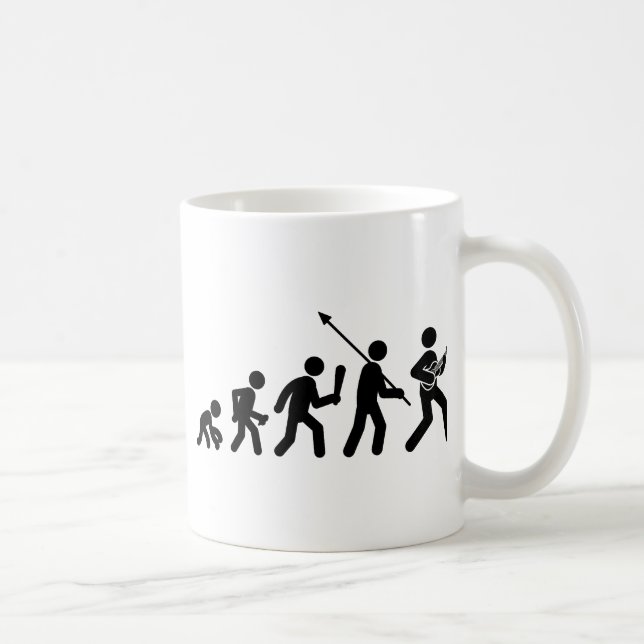 Caneca De Café Jogador do Ukulele (Direita)