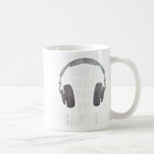 Caneca De Café Jogador engraçado não te ouve, estou jogando adole