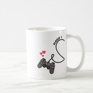 Caneca De Café Jogador Funny 1 Jogador 2 Jogador Correspondente C