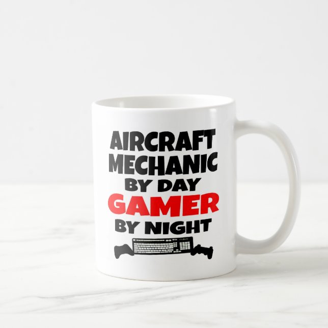 Caneca De Café Jogador mecânico de aeronaves (Direita)