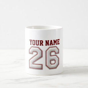 Caneca De Café Jogador número 26 - pontos legal do basebol