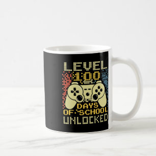 Caneca De Café Jogador Retro 100º Dia Professor 100 Dias Da Escol