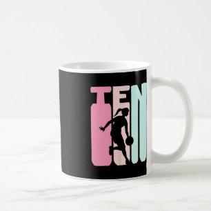 Caneca De Café Jogador Retro Basquete com 10 Anos de Idade, Anive