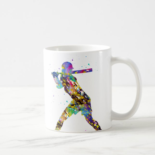 Caneca De Café Jogadora de Softbol Feminina (Direita)
