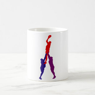 Caneca De Café Jogadores de Lineout de Rugby Cang