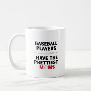 Caneca De Café Jogadores engraçados de beisebol têm as mães mais