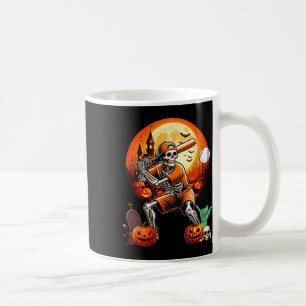 Caneca De Café Jogando Baseball Jogador de Halloween Trainer Amor