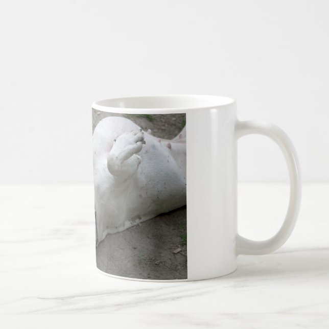 Caneca De Café Jogando Dogo Argentino (Direita)