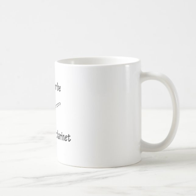 Caneca De Café Jogando meu clarinete (Direita)