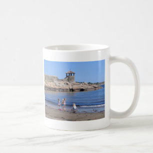 Caneca De Café Jogando na praia em Rockport, MÃES