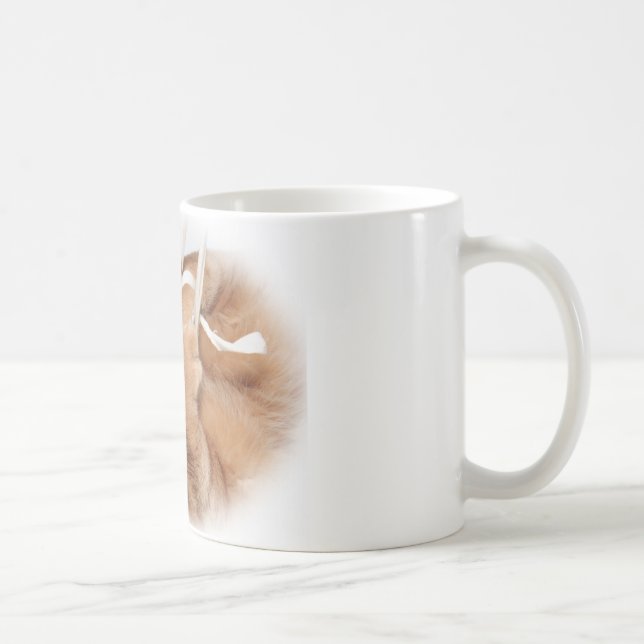 Caneca De Café jogando o gato (Direita)