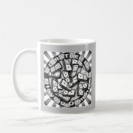 Caneca De Café Jogar Dominó de Preferência