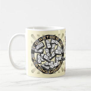 Caneca De Café Jogar Dominós