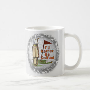 Caneca De Café Jogar Golfe de preferência