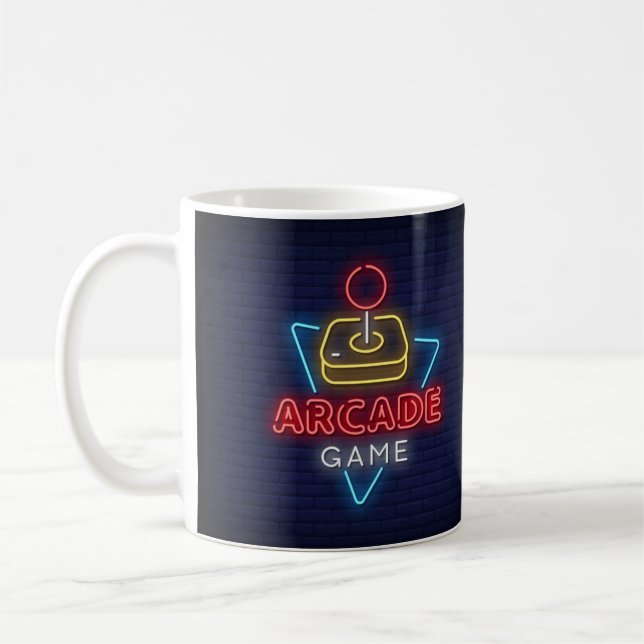 Caneca De Café Jogo de Arcade Clássico Muito Divertido com Joysti (Esquerda)