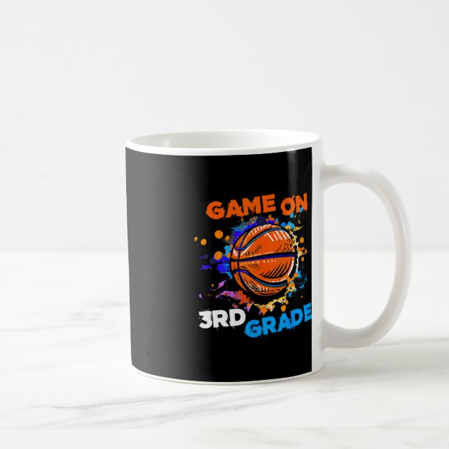 Caneca De Café Jogo De Basquete No 3º Ano Da rua Do Tea Escolar (Direita)