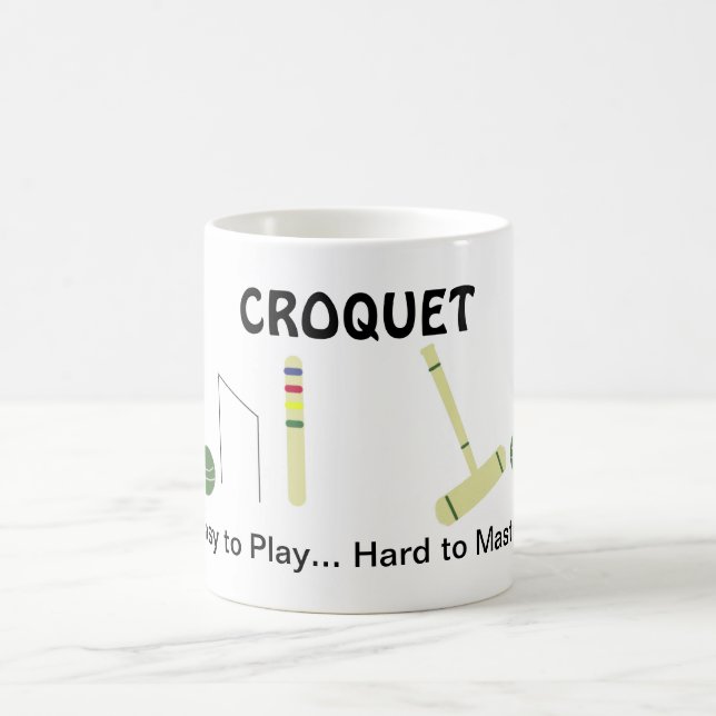 Caneca De Café Jogo de Croquet com Dizer (Centro)