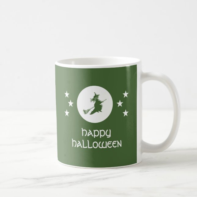 Caneca De Café Jogo de Halloween Mug, Verde (Direita)
