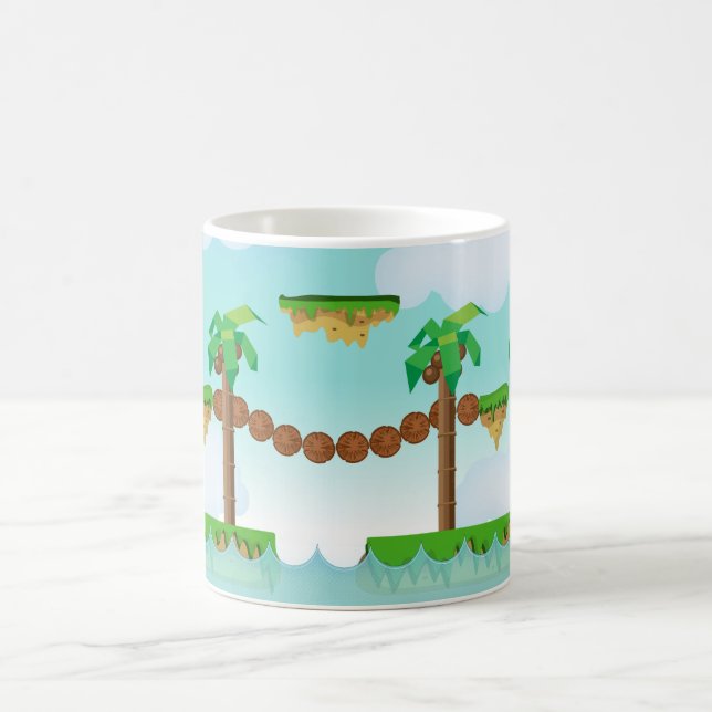 Caneca De Café Jogo de plataforma retrô ou clássico (Centro)