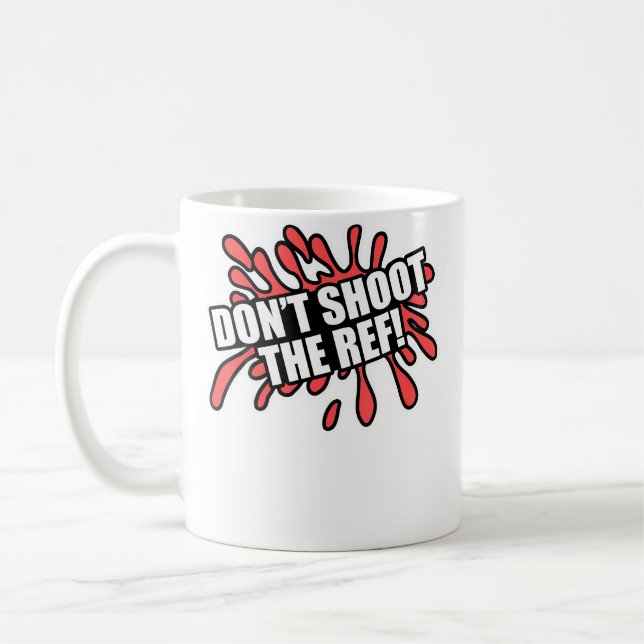 Caneca De Café Jogo De Tiro Paintball Não Atire No Árbitro (Esquerda)