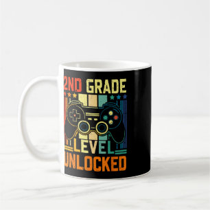 Caneca De Café Jogo de Vídeo Desbloqueado Nível 2ª Série Volta às
