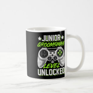 Caneca De Café Jogo de Vídeo Gamer Júnior Pajem Nível Desbloquead