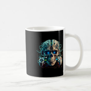 Caneca De Café Jogo de Vídeo Jogador Criatura Amorfa Caveira Jogo