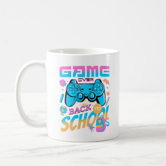 Caneca De Café Jogo De Volta À Escola Feliz Primeiro Dia Da Escol (Esquerda)
