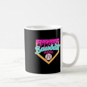 Caneca De Café Jogo Dia de Baseball Mama Sorvete Beisebol Mãe