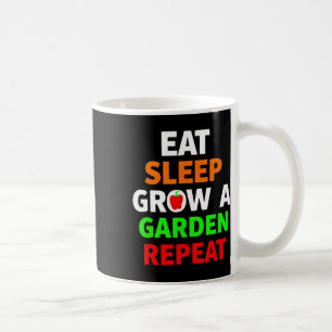 Caneca De Café Jogo Divertido Comer Dormir Cultivar Um Jardim Rep