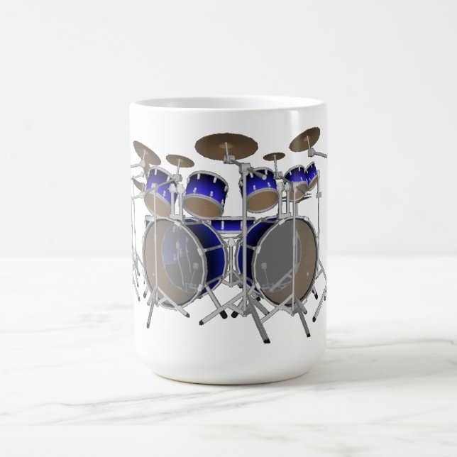 Caneca De Café Jogo do cilindro de 10 partes: Inclinação azul: (Centro)