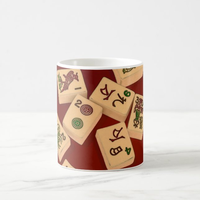 Caneca De Café Jogo do Mah Jongg (Centro)