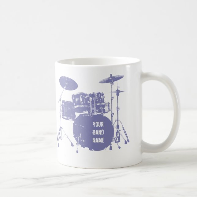 Caneca De Café Jogo feito sob encomenda do cilindro da banda (Direita)