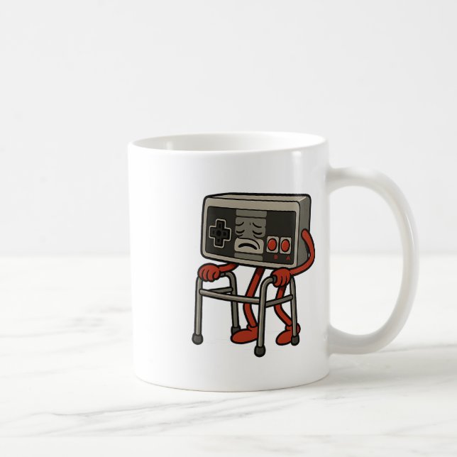 Caneca De Café Jogo Jogador Antigo Engraçado Jogos Retro 80s 90s  (Direita)